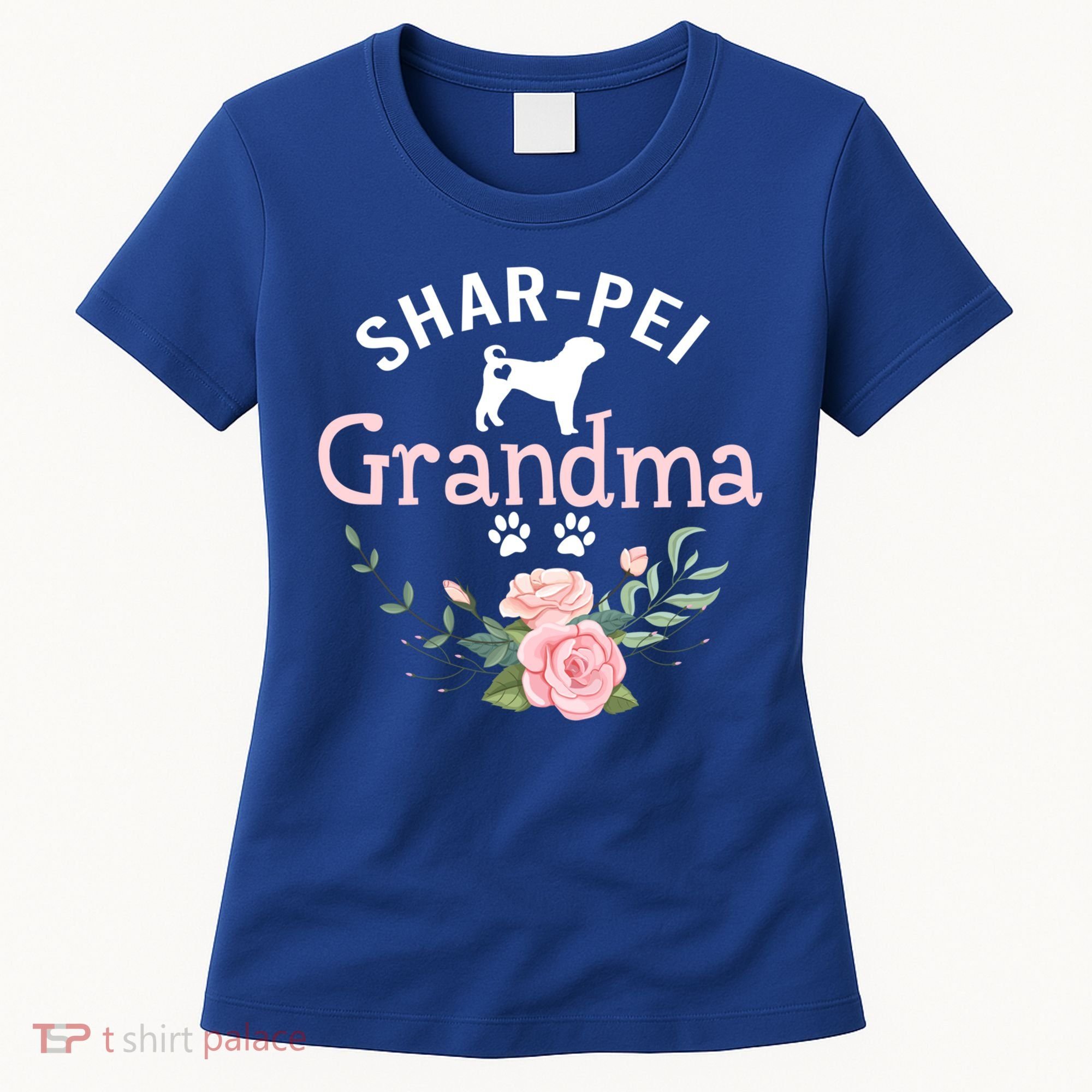 Shar Pei Grandma Funny Gift Mom Cute Dog Lover Christmas Gift Women's T-Shirt