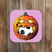 Soccer Player Halloween Pumpkin Skeleton Tees Boy Coaster thumb 0
