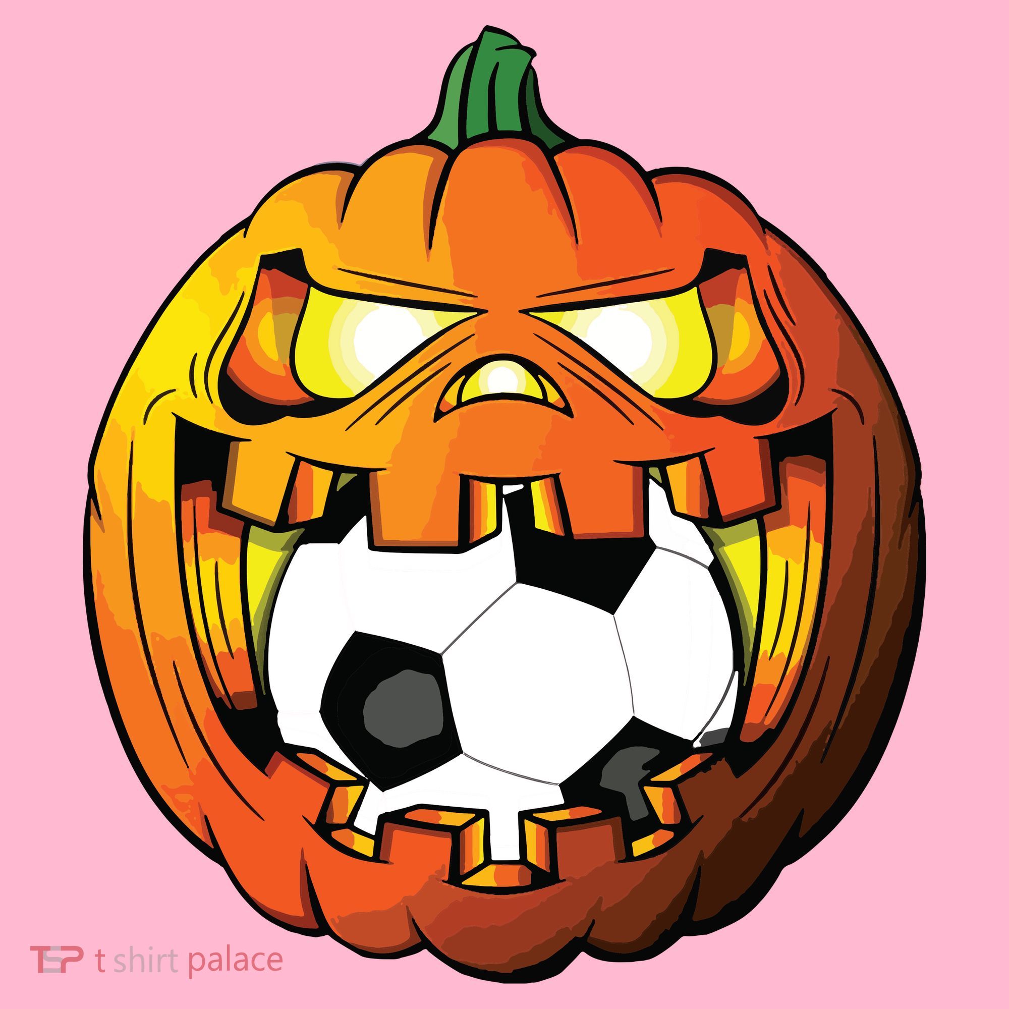 Soccer Player Halloween Pumpkin Skeleton Tees Boy Coaster