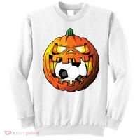 Soccer Player Halloween Pumpkin Skeleton Tees Boy Sweatshirt thumb 0