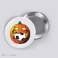 Soccer Player Halloween Pumpkin Skeleton Tees Boy Button thumb 0