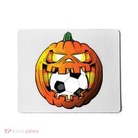 Soccer Player Halloween Pumpkin Skeleton Tees Boy Mousepad thumb 0