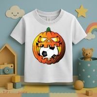 Soccer Player Halloween Pumpkin Skeleton Tees Boy Toddler T-Shirt thumb 3