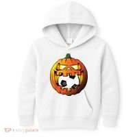 Soccer Player Halloween Pumpkin Skeleton Tees Boy Kids Hoodie thumb 0