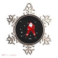 Santa Playing Hockey Christmas Gift For Hockey Players Gift Ornament thumb 0