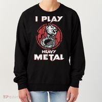 Sousaphone Play Heavy Metal Marching Band Women's Sweatshirt thumb 0