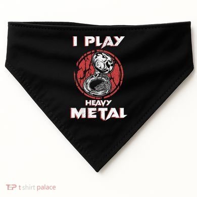 Sousaphone Play Heavy Metal Marching Band USA-Made Doggie Bandana