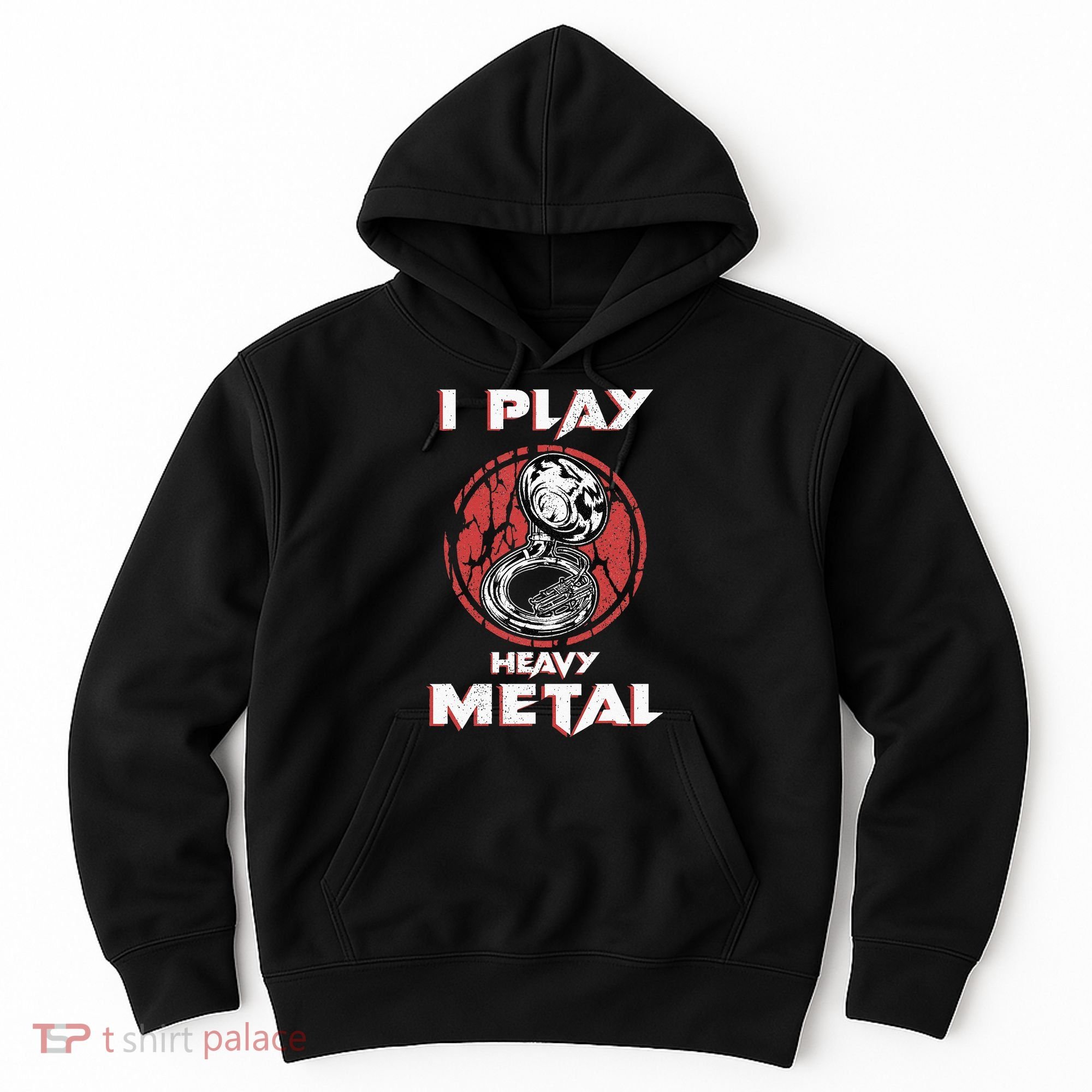 Sousaphone Play Heavy Metal Marching Band Hoodie