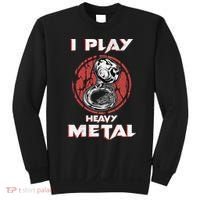 Sousaphone Play Heavy Metal Marching Band Sweatshirt thumb 0
