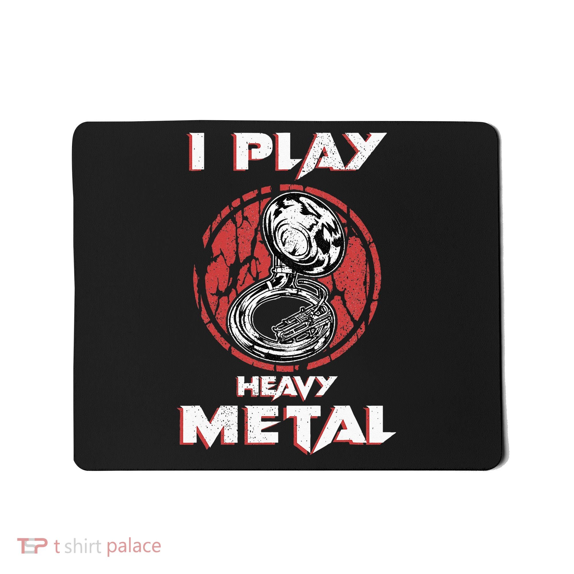 Sousaphone Play Heavy Metal Marching Band Mousepad