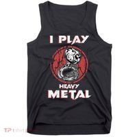 Sousaphone Play Heavy Metal Marching Band Tank Top thumb 0