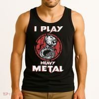 Sousaphone Play Heavy Metal Marching Band Tank Top thumb 3
