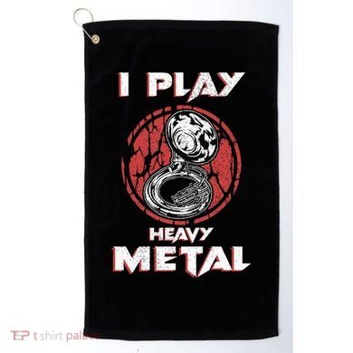 Sousaphone Play Heavy Metal Marching Band Golf Towel