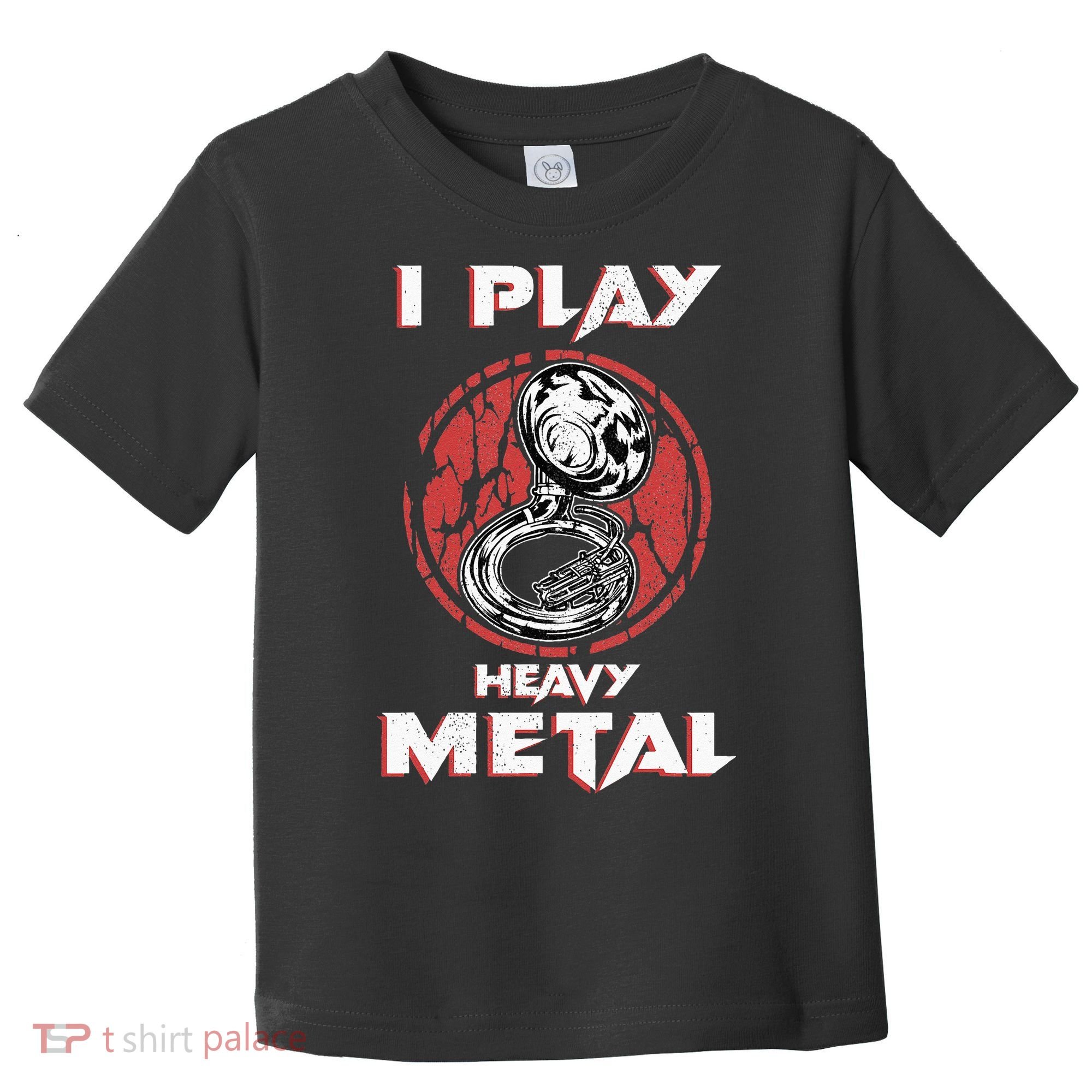 Sousaphone Play Heavy Metal Marching Band Toddler T-Shirt