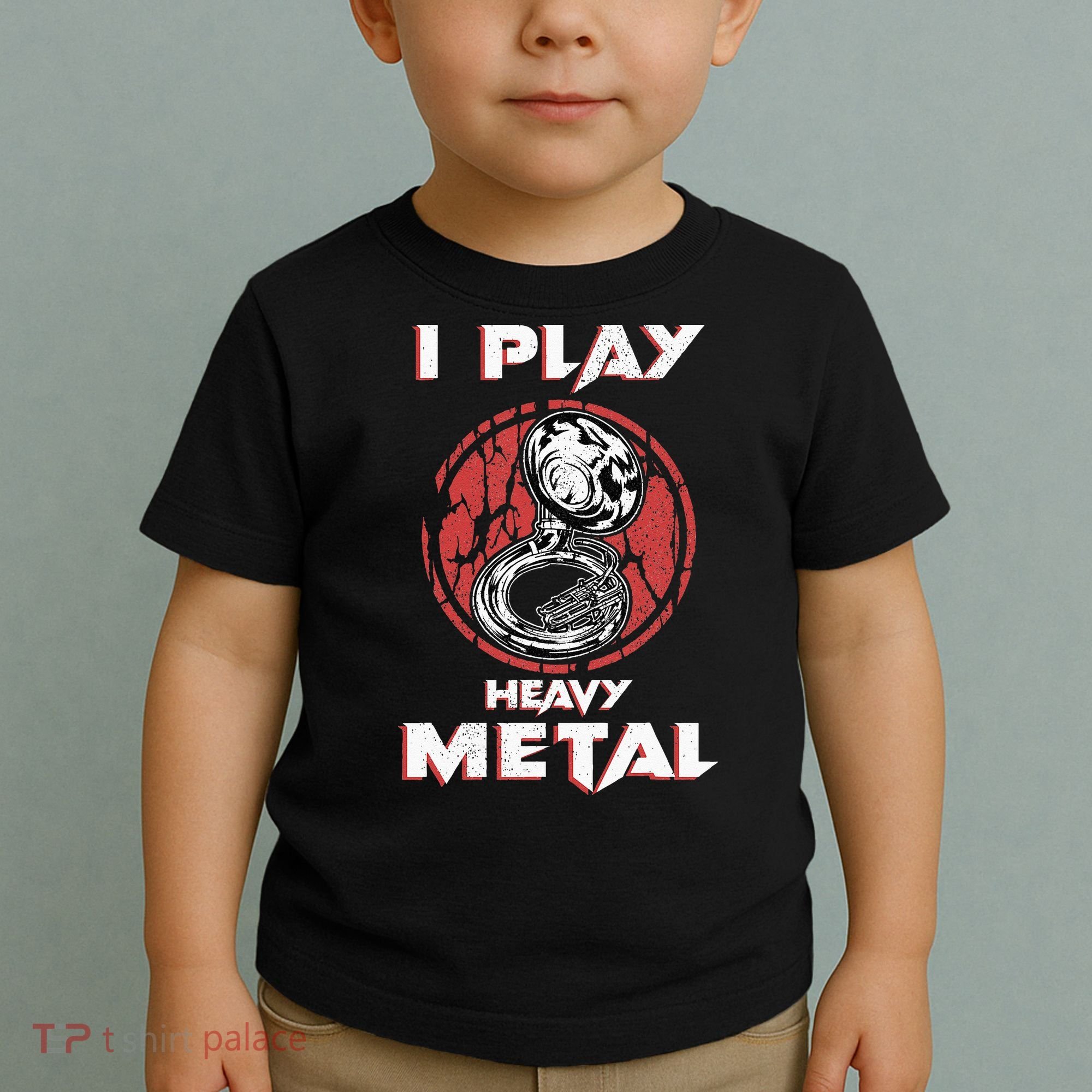 Sousaphone Play Heavy Metal Marching Band Toddler T-Shirt