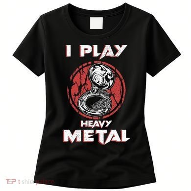 Sousaphone Play Heavy Metal Marching Band Women's T-Shirt