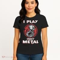 Sousaphone Play Heavy Metal Marching Band Women's T-Shirt thumb 4