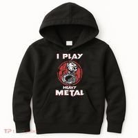 Sousaphone Play Heavy Metal Marching Band Kids Hoodie thumb 0