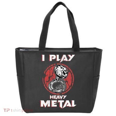 Sousaphone Play Heavy Metal Marching Band Tote Bag