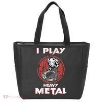 Sousaphone Play Heavy Metal Marching Band Tote Bag thumb 0