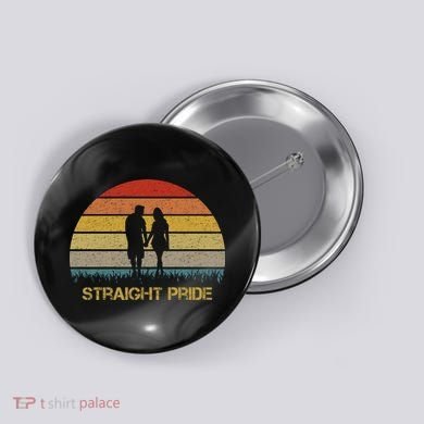 Straight Pride Heterosexual Pride Button