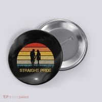 Straight Pride Heterosexual Pride Button thumb 0
