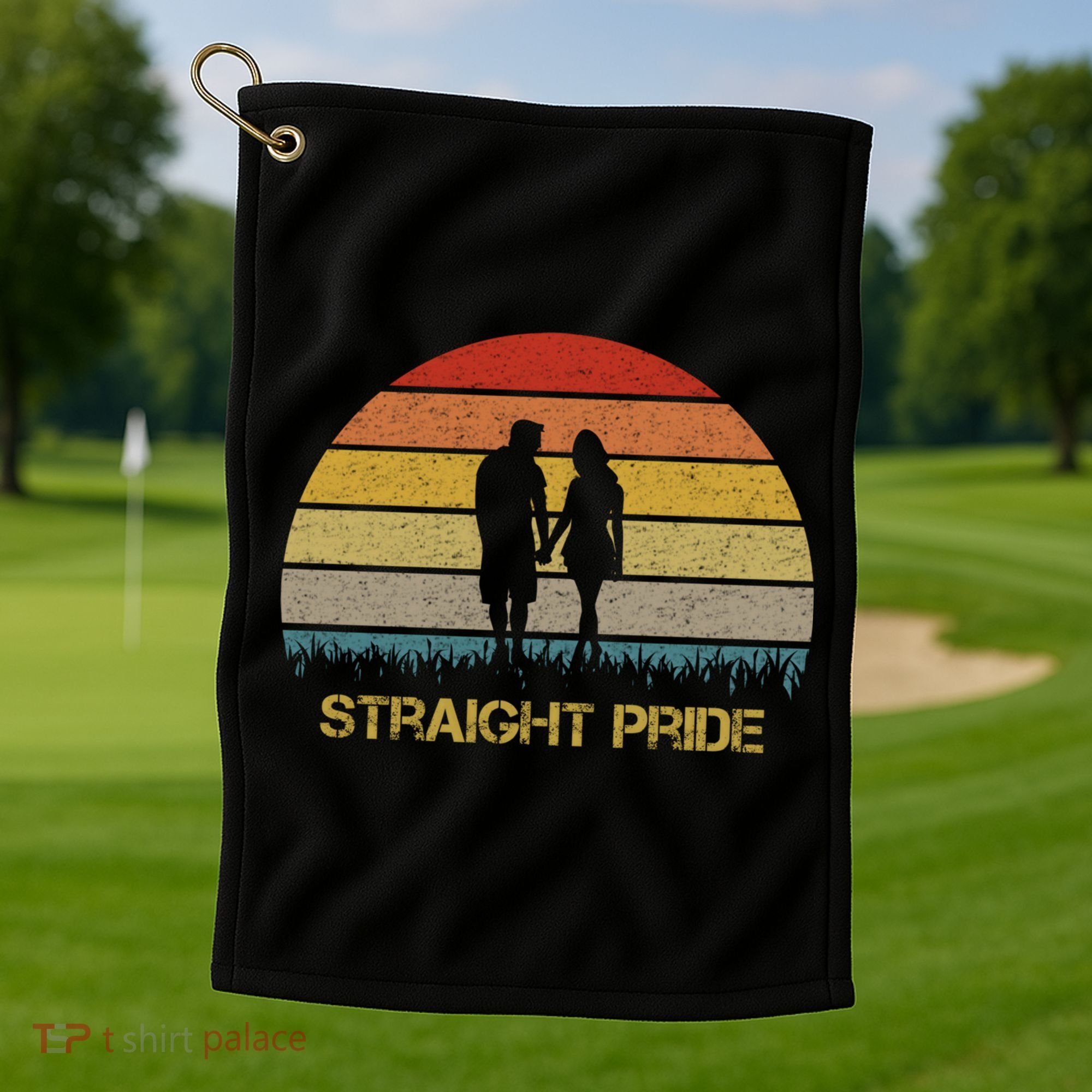 Straight Pride Heterosexual Pride Golf Towel