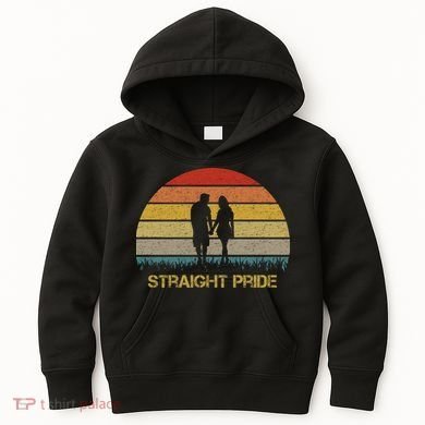 Straight Pride Heterosexual Pride Kids Hoodie