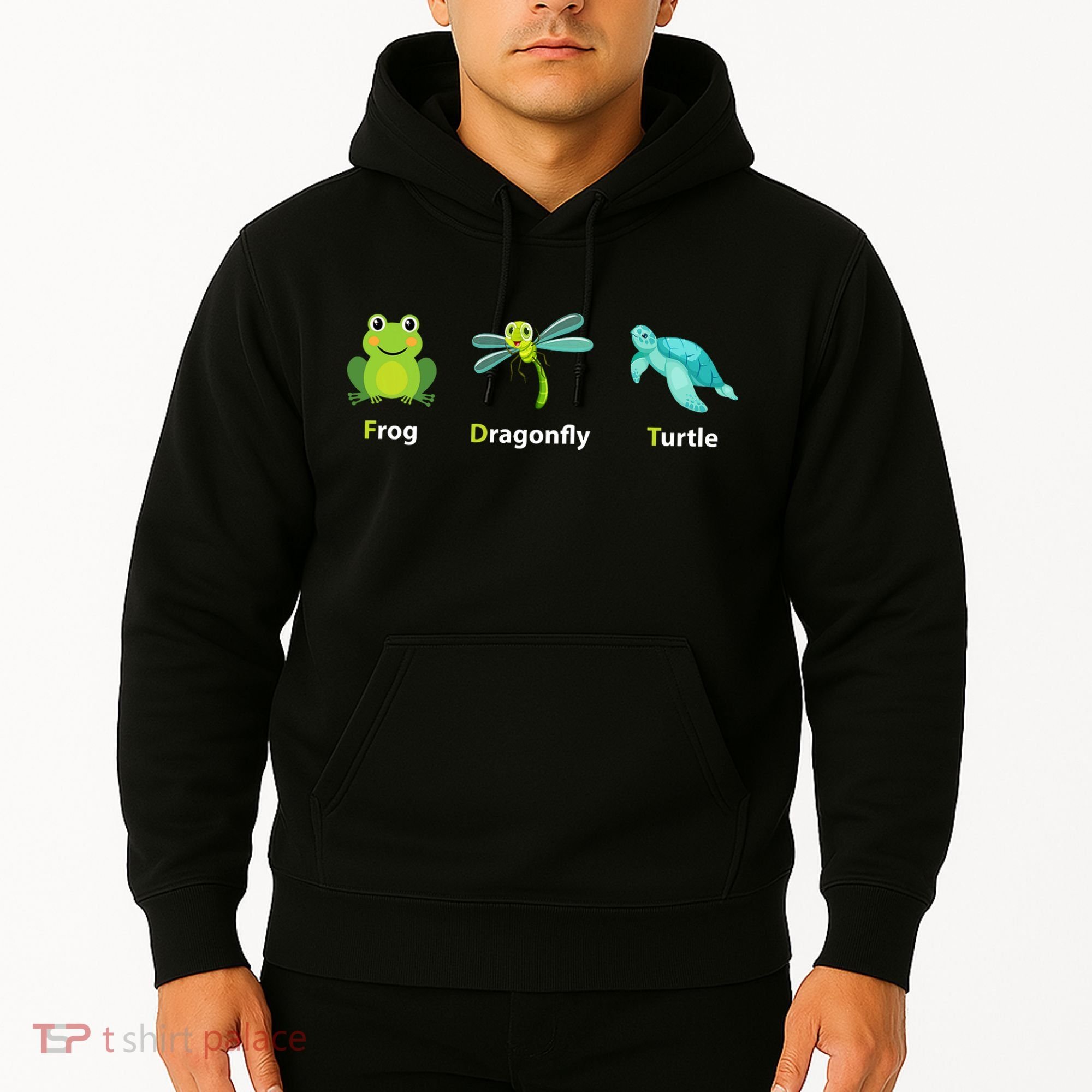 Subtle Political Humor Frog Dragonfly Turtle  Hoodie
