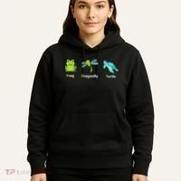 Subtle Political Humor Frog Dragonfly Turtle  Hoodie thumb 5