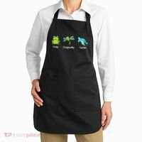 Subtle Political Humor Frog Dragonfly Turtle  Apron thumb 2