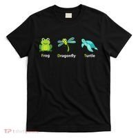 Subtle Political Humor Frog Dragonfly Turtle  T-Shirt thumb 0