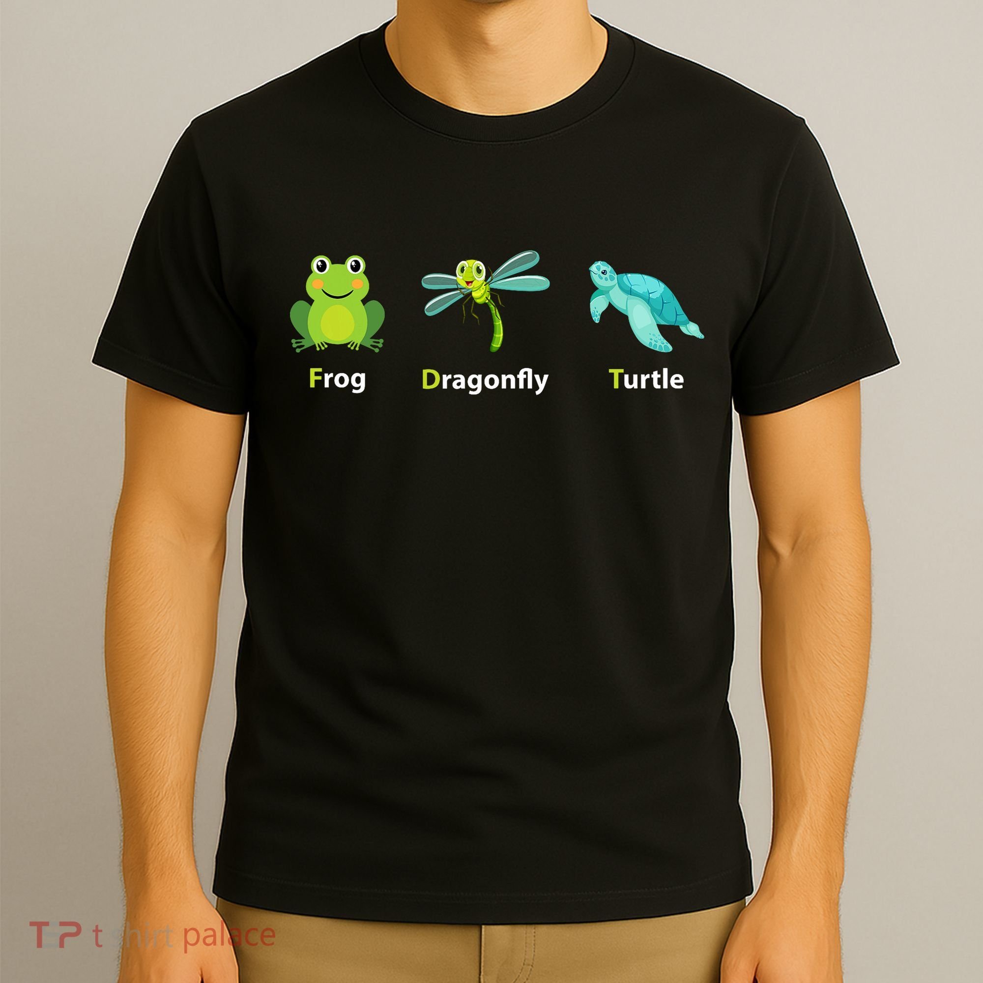 Subtle Political Humor Frog Dragonfly Turtle  T-Shirt