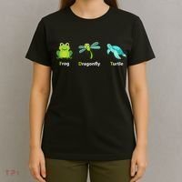 Subtle Political Humor Frog Dragonfly Turtle  T-Shirt thumb 4