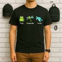 Subtle Political Humor Frog Dragonfly Turtle  T-Shirt thumb 6