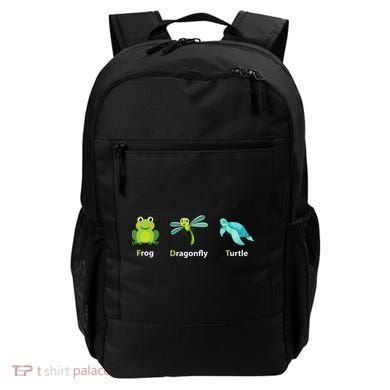 Subtle Political Humor Frog Dragonfly Turtle  Backpack