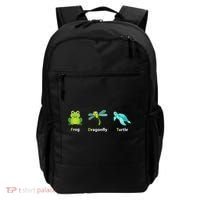 Subtle Political Humor Frog Dragonfly Turtle  Backpack thumb 0