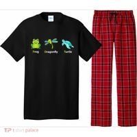 Subtle Political Humor Frog Dragonfly Turtle  Pajama Set thumb 0