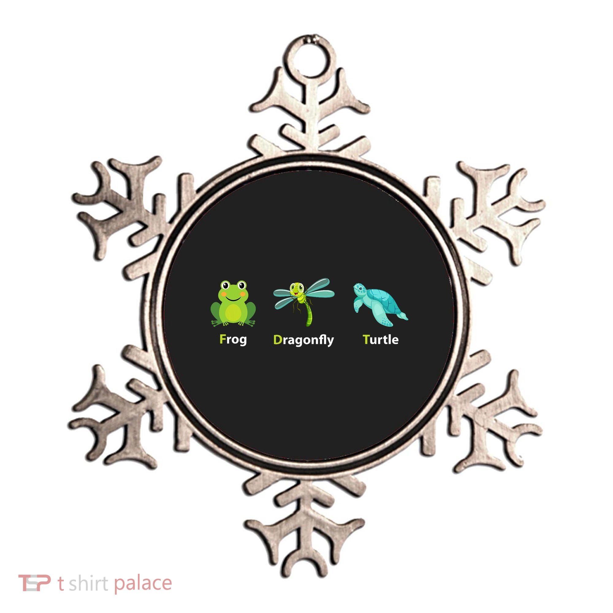 Subtle Political Humor Frog Dragonfly Turtle  Ornament