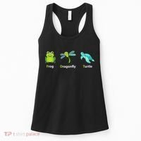 Subtle Political Humor Frog Dragonfly Turtle  Women's Tank Top thumb 0