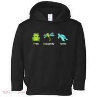 Subtle Political Humor Frog Dragonfly Turtle  Toddler Hoodie thumb 0