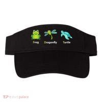 Subtle Political Humor Frog Dragonfly Turtle  Visor thumb 0