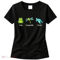 Subtle Political Humor Frog Dragonfly Turtle  Women's T-Shirt thumb 0
