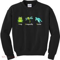 Subtle Political Humor Frog Dragonfly Turtle  Kids Sweatshirt thumb 0