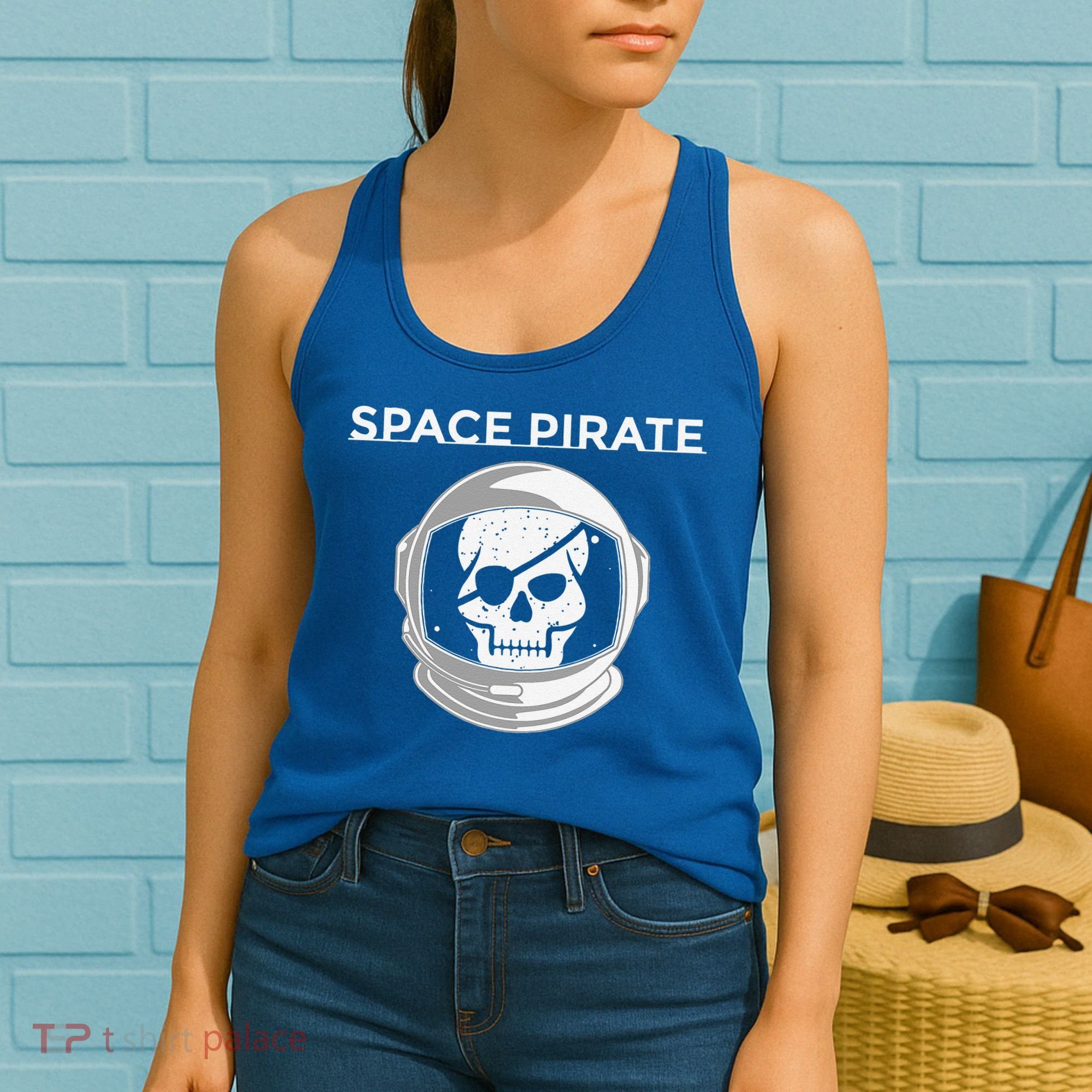 Space Pirate Halloween Costume For Pirate Astronaut Fan Women's Tank Top