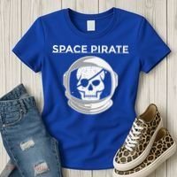 Space Pirate Halloween Costume For Pirate Astronaut Fan Women's T-Shirt thumb 3