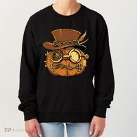 Steampunk Pumpkin Halloween Women's Sweatshirt thumb 0