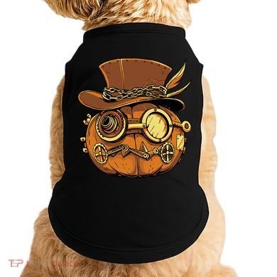 Steampunk Pumpkin Halloween Doggie Tank