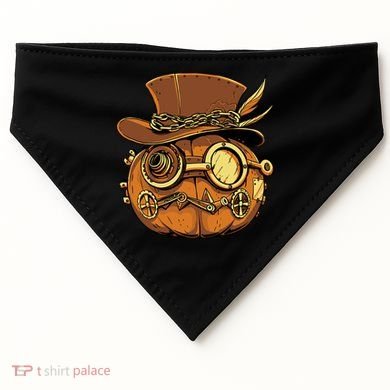 Steampunk Pumpkin Halloween USA-Made Doggie Bandana