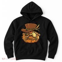Steampunk Pumpkin Halloween Hoodie thumb 0